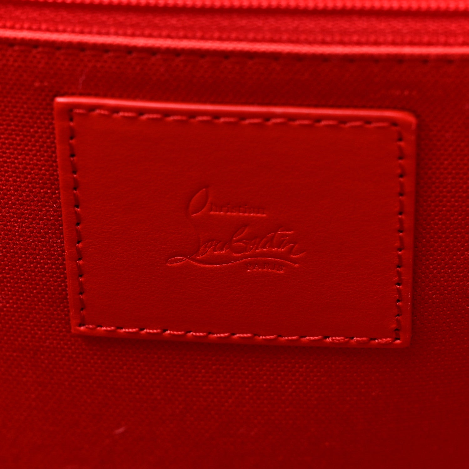 Christian Louboutin Linen Calfskin Extra Large Nastroloubi F.A.V.L. Tote Alabatre 8 of 10