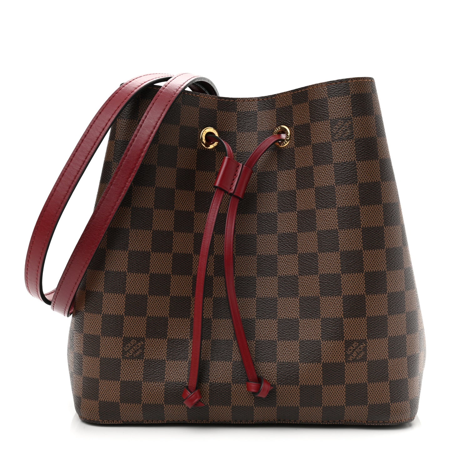 Damier Ebene Neonoe MM Cherry Berry