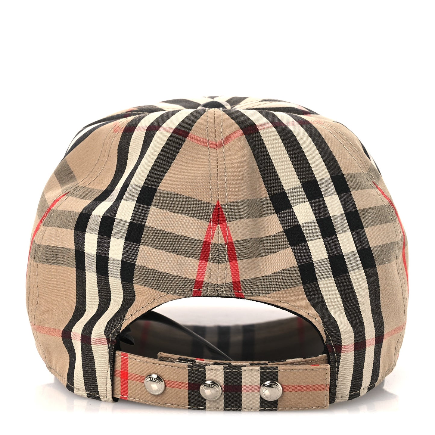 Cotton Vintage Check Monogram Baseball Hat S Archive Beige