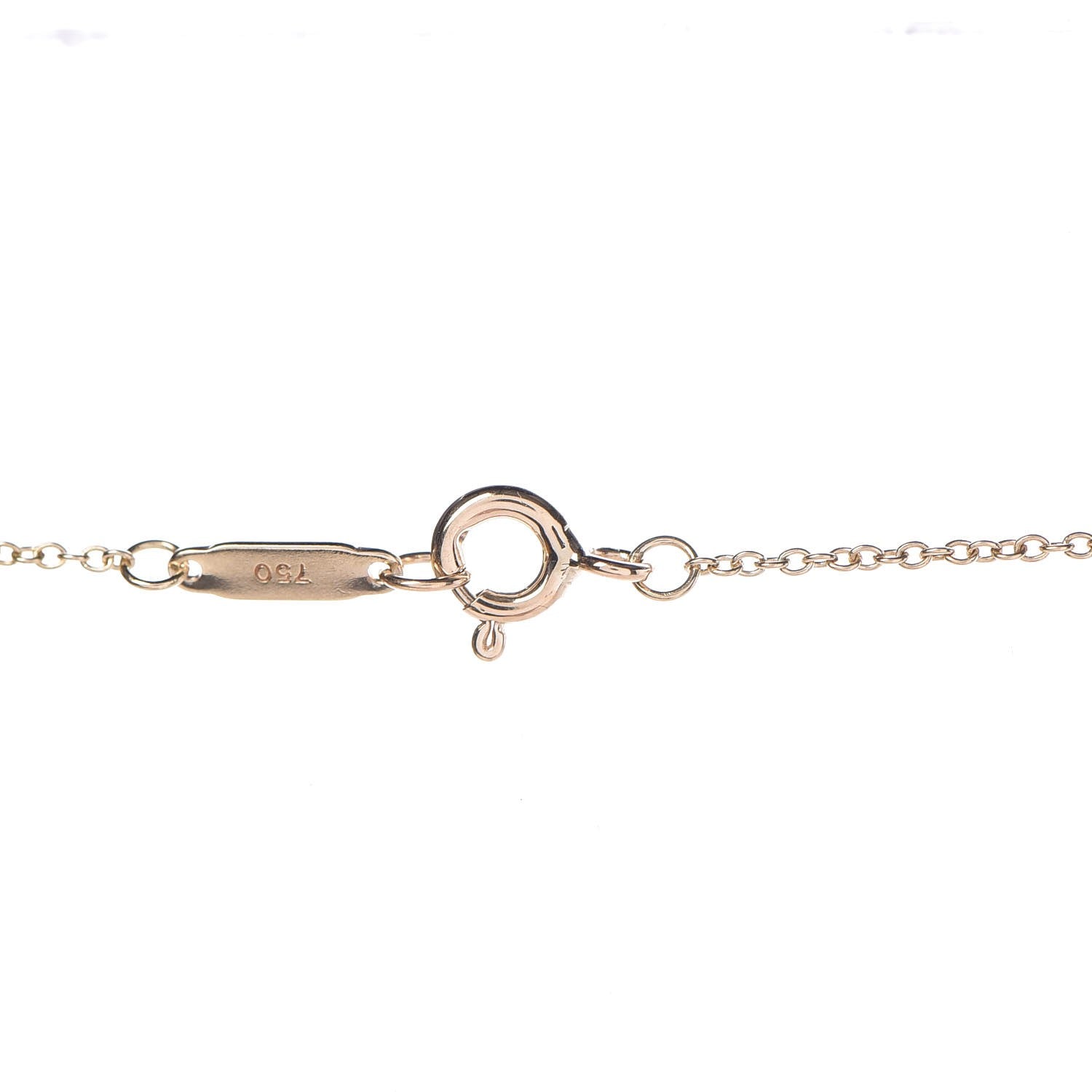 Tiffany 18K Yellow Gold Diamond Mini Heart Lock Pendant Necklace 7 of 7