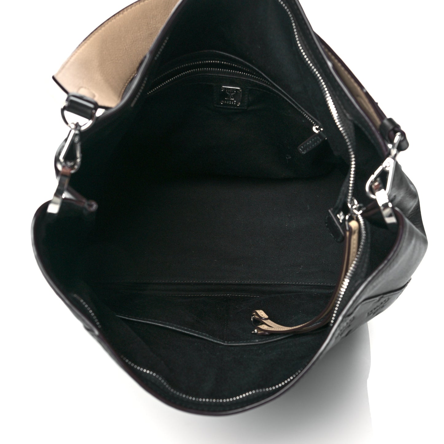 Calfskin Ottomar Monogram Medium Klara Hobo Black