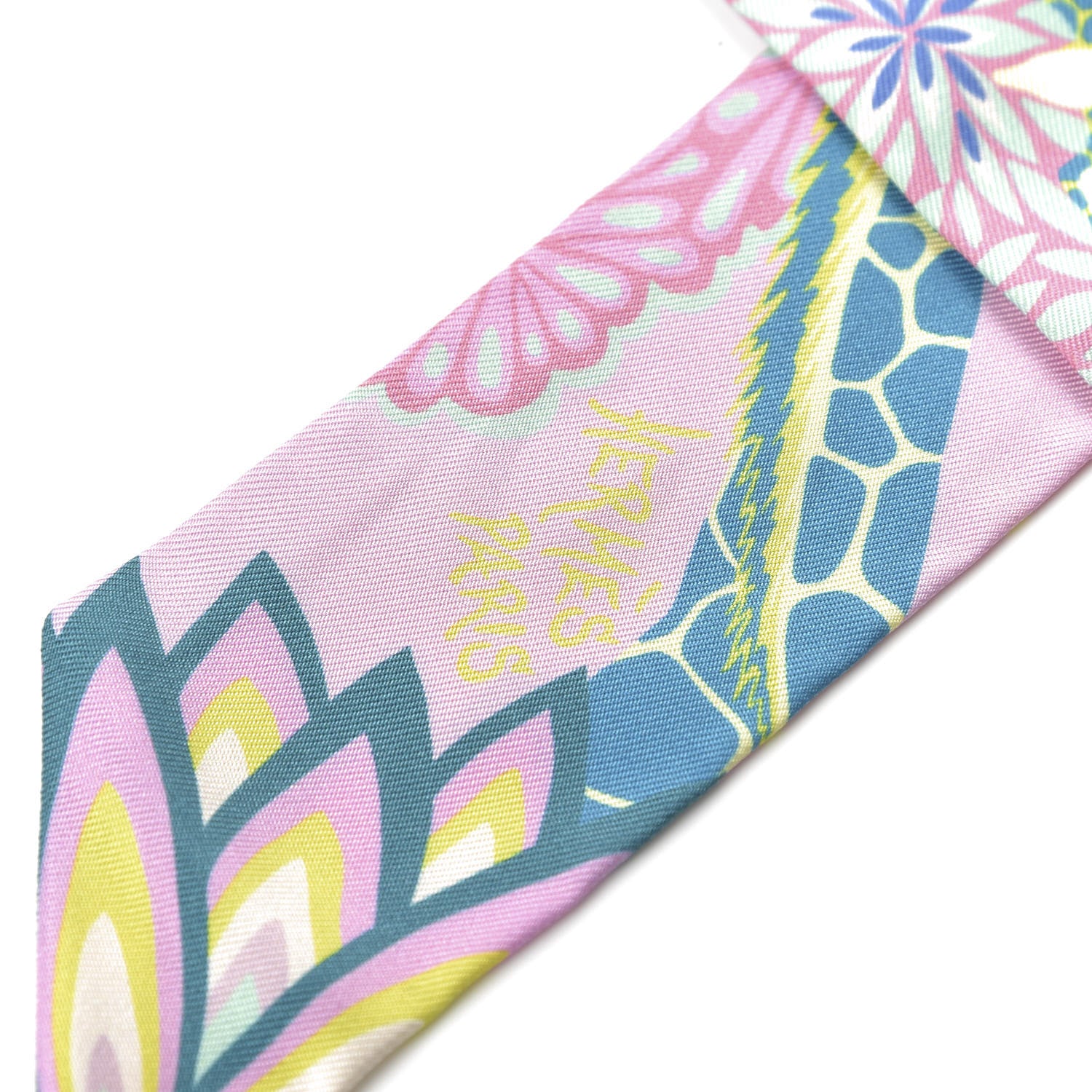Hermes Silk The Three Graces Twilly Rose Bonbon Canard 3 of 3