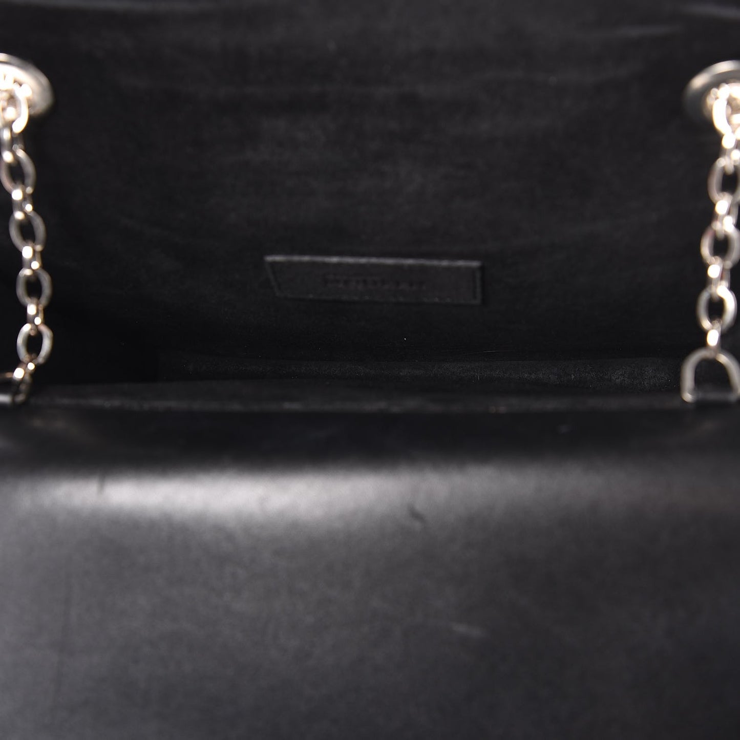 Calfskin Heroine Chain Satchel Black