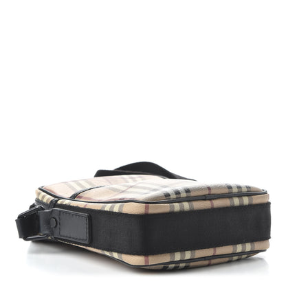 Burberry Haymarket Check Small Messenger Black 4 of 10