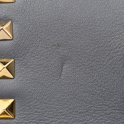 Valentino Garavani Vitello Rockstud Double Handle Tote London Stone 15 of 16