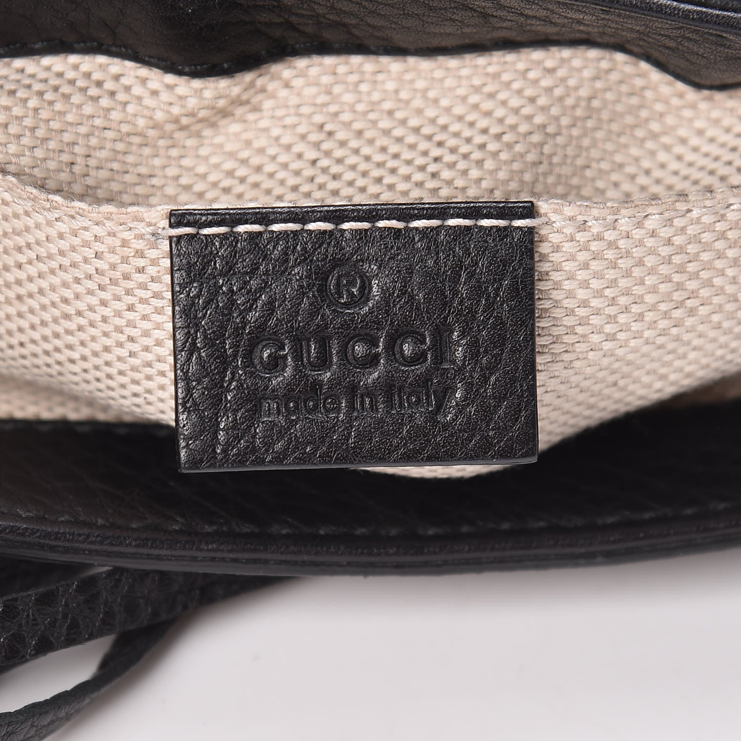 Gucci Pebbled Calfskin Small Soho Flap Crossbody Black 6 of 10