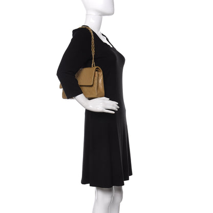 Chanel Lambskin Quilted Medium Double Flap Beige 2 of 12