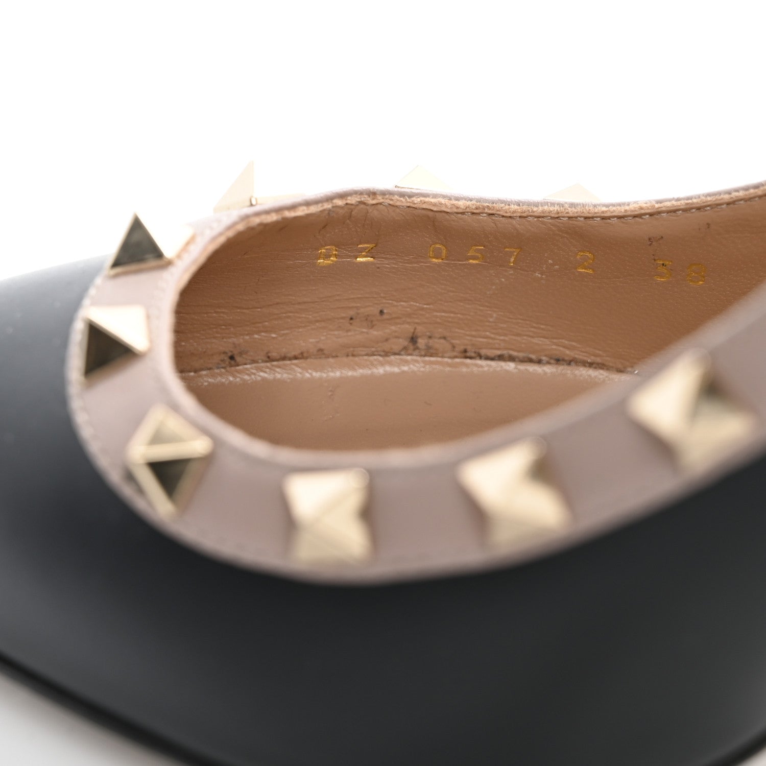 Valentino Garavani Nappa Rockstud 100mm Pumps 38 Black Poudre 9 of 13