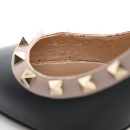Valentino Garavani Nappa Rockstud 100mm Pumps 38 Black Poudre 9 of 13