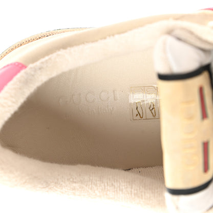 Gucci GG Monogram Nubuck Web Womens Screener Sneakers 39 New Sand Dusty Milk Pink 8 of 10