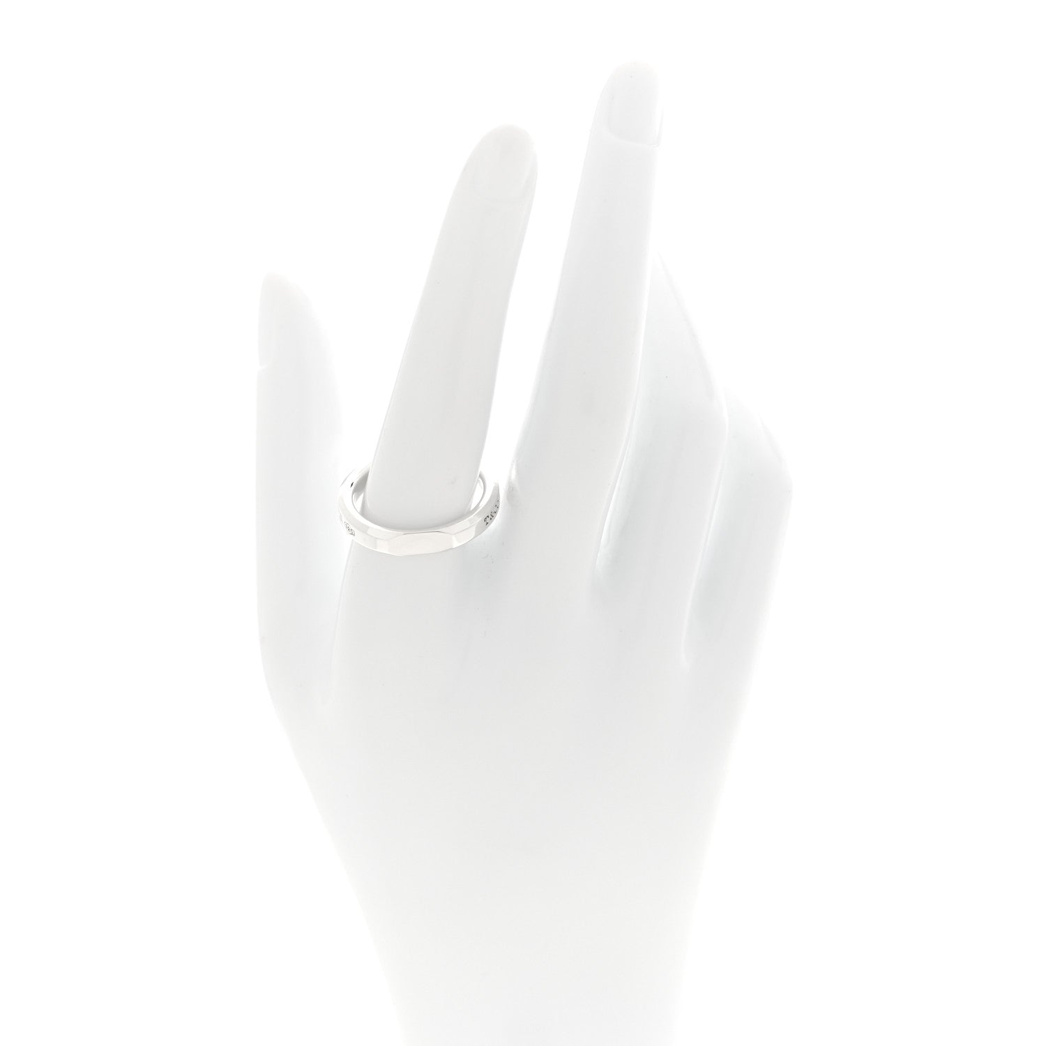 Tiffany Sterling Silver Makers Narrow Slice Ring 60 9 2 of 5