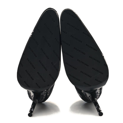 Balenciaga Spandex Losange Monogram 110mm Booties 39 Gris Black 5 of 6