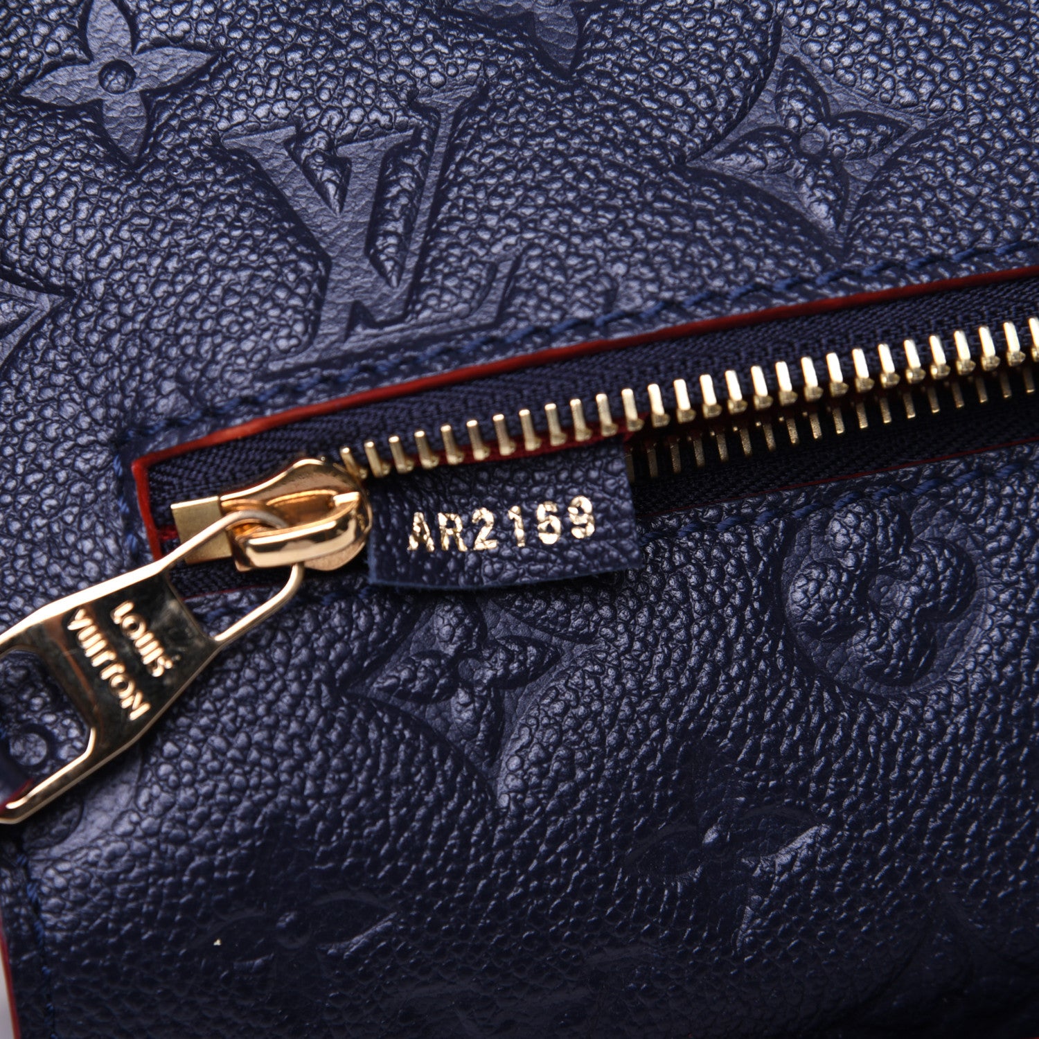 Louis Vuitton Empreinte Pochette Metis Marine Rouge 9 of 12