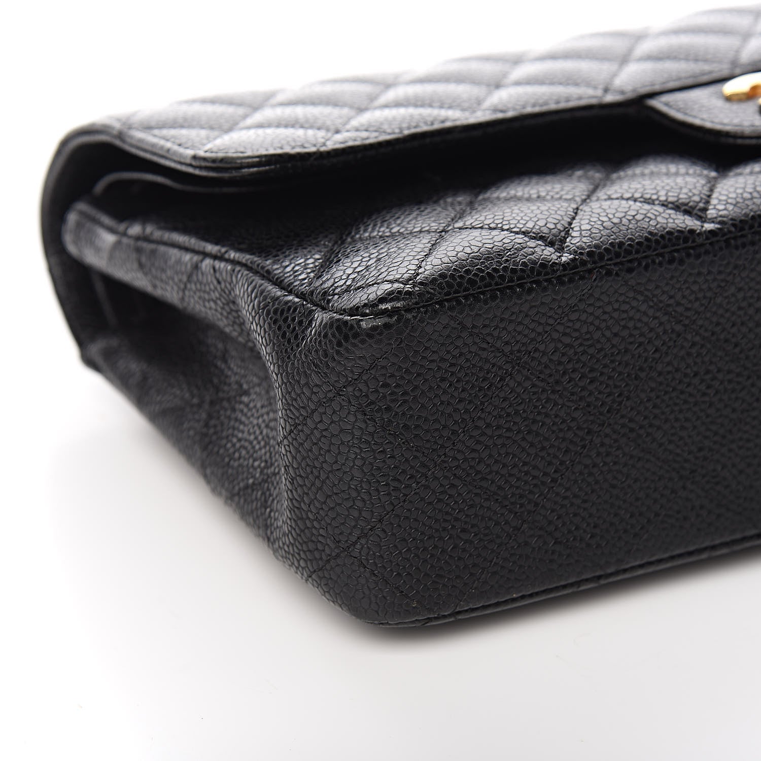 Chanel Caviar Quilted Medium Double Flap Black 8 of 10