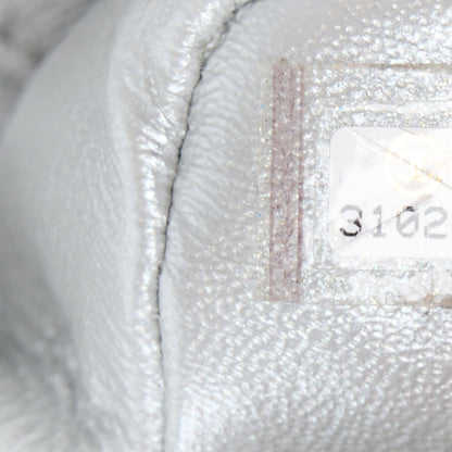 Chanel Metallic Lambskin Quilted Mini Rectangular Flap Silver 8 of 13