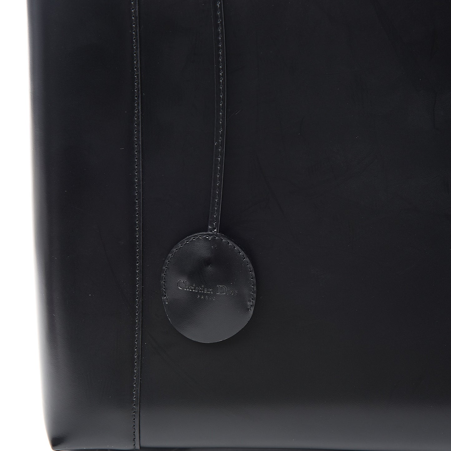 Calfskin Maris Pearl Beaded Top Handle Bag Black