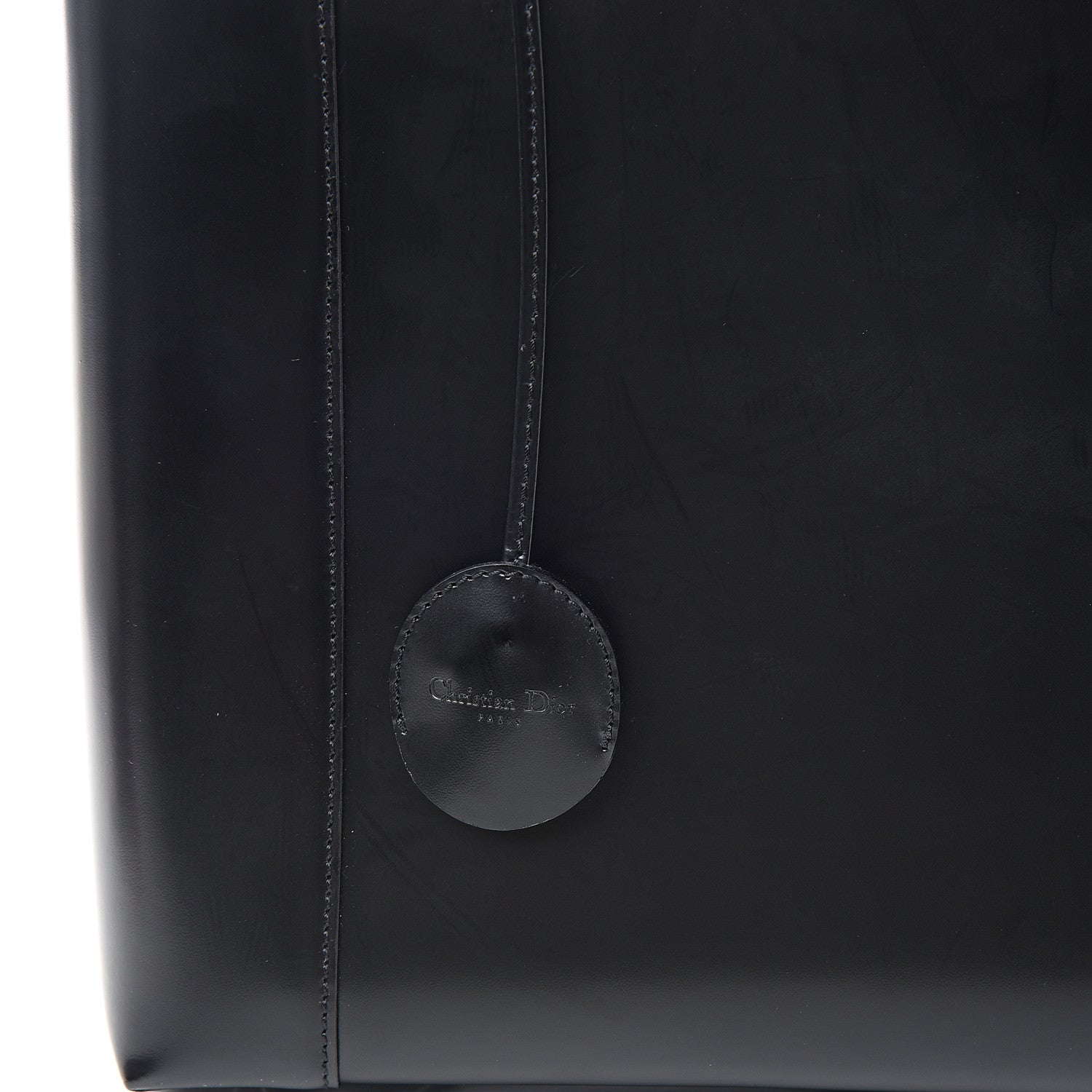 Christian Dior Calfskin Maris Pearl Beaded Top Handle Bag Black 11 of 11