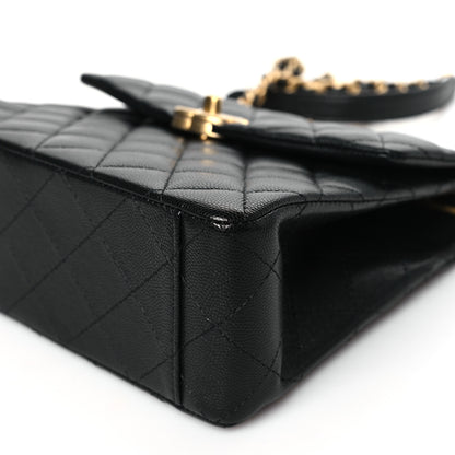 Chanel Caviar Quilted 31 Rue Cambon Top Handle Flap Black 10 of 11