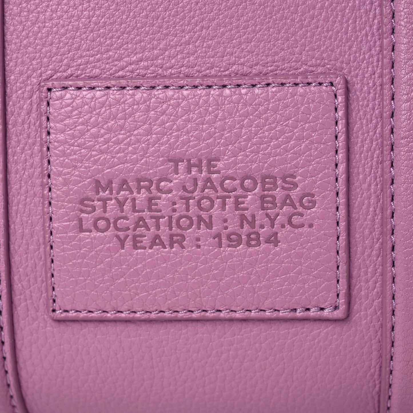 Grained Calfskin Small The Tote Bag Orchid Haze