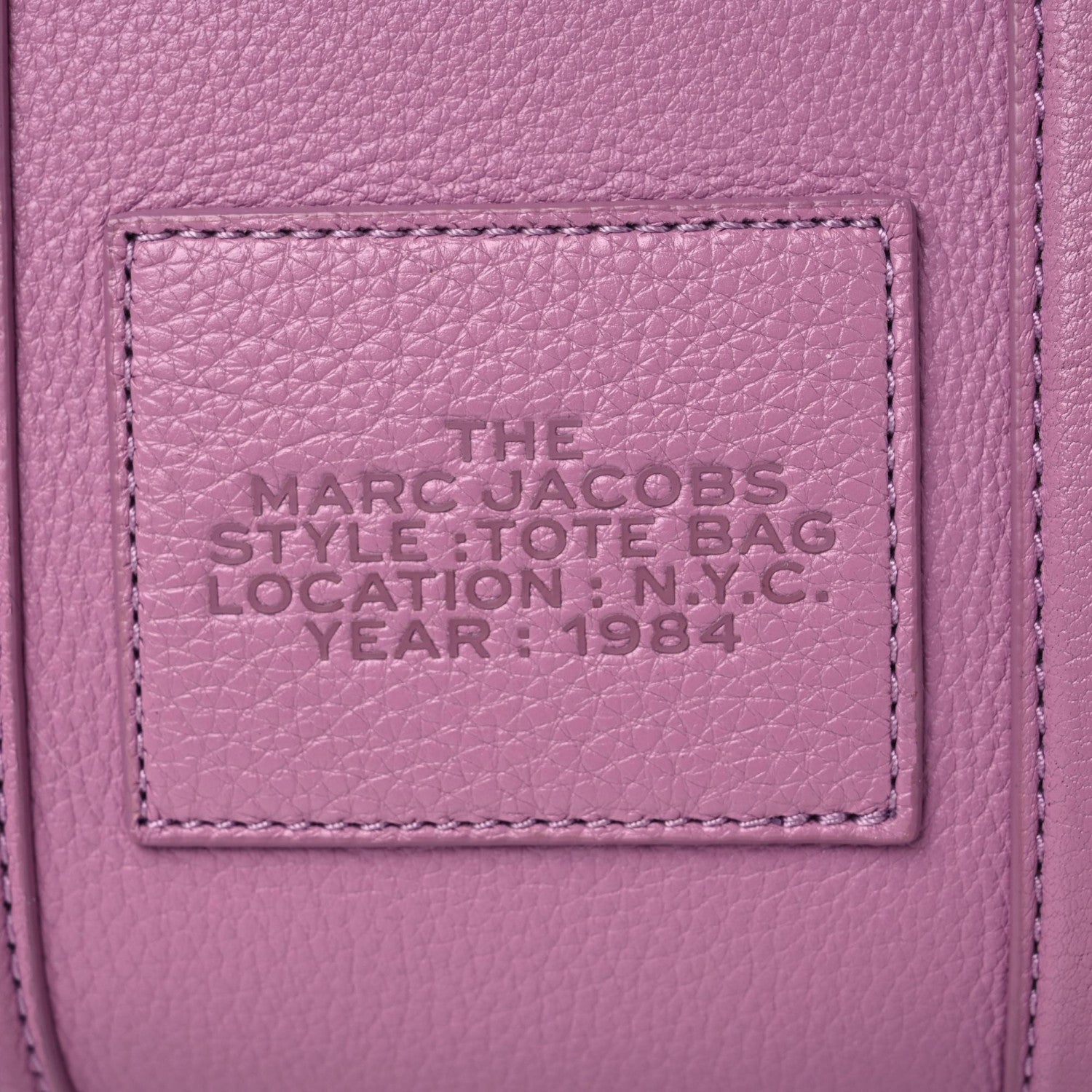 Marc Jacobs Grained Calfskin Small The Tote Bag Orchid Haze 12 of 13