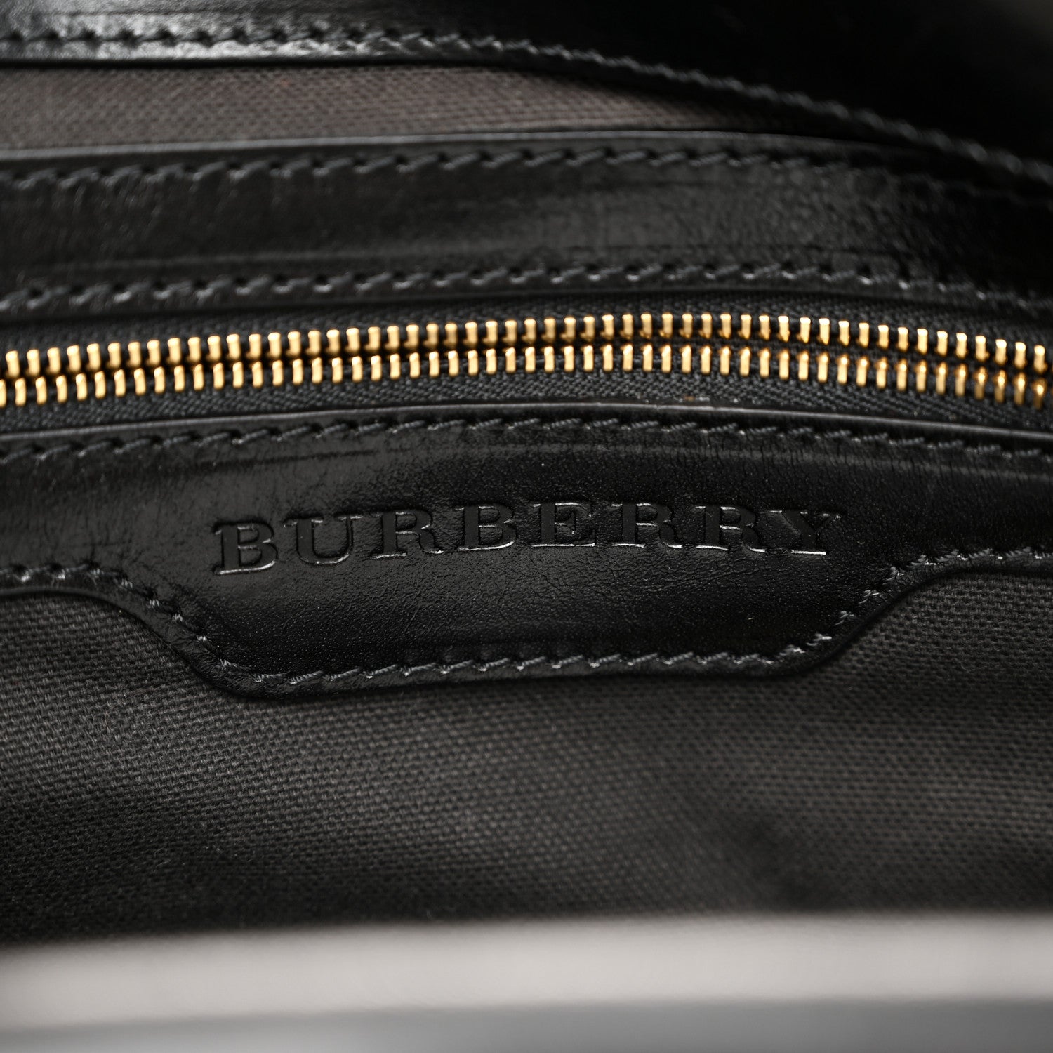 Burberry House Check Bridle Calfskin Medium Gosford Hobo Black 8 of 13