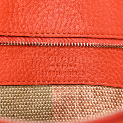 Gucci Cellarius Calfskin Large Bamboo Daily Top Handle Bag New Dark Orange 6 of 11