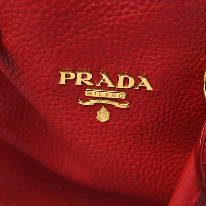 Prada Vitello Daino Tote Rosso 12 of 20