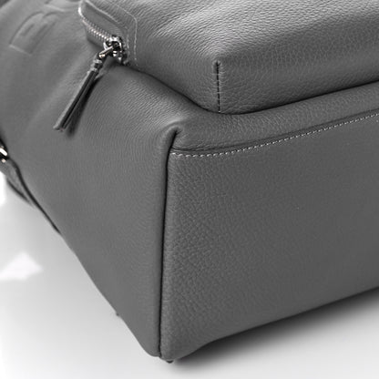 Burberry Pebbled Calfskin Abbeydale Simple Backpack Charcoal Gray 7 of 8