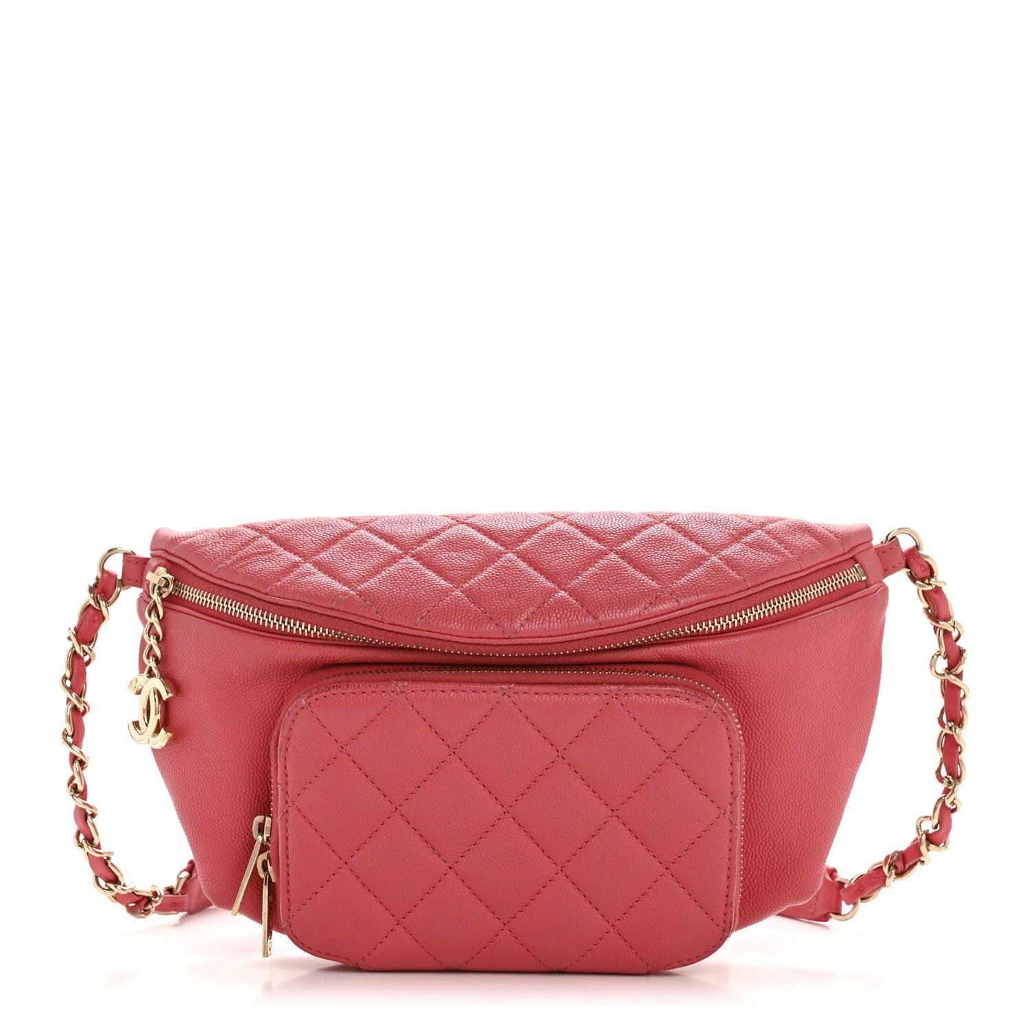 Chanel Caviar Quilted Business Affinity Waist Belt Bag Pink 1 of 14