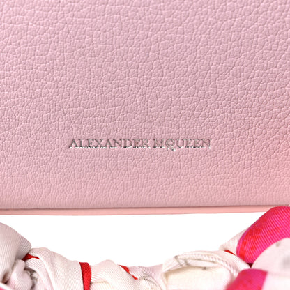 Alexander McQueen Calfskin Silk Scarf Box Shoulder Bag 16 Baby Pink Ivory 8 of 17