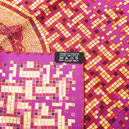Hermes Silk Mosaique Au 24 Pocket Square 4 of 4