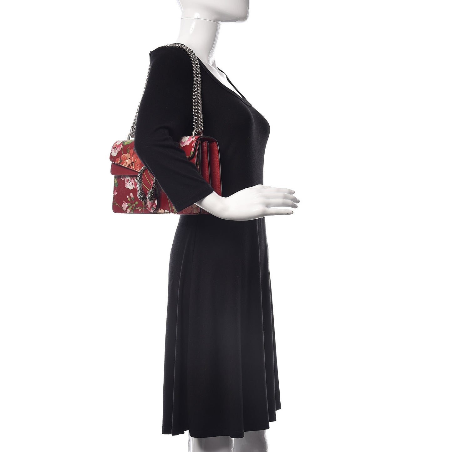 Calfskin Blooms Print Small Dionysus Shoulder Bag Romantic Cherry Multicolor