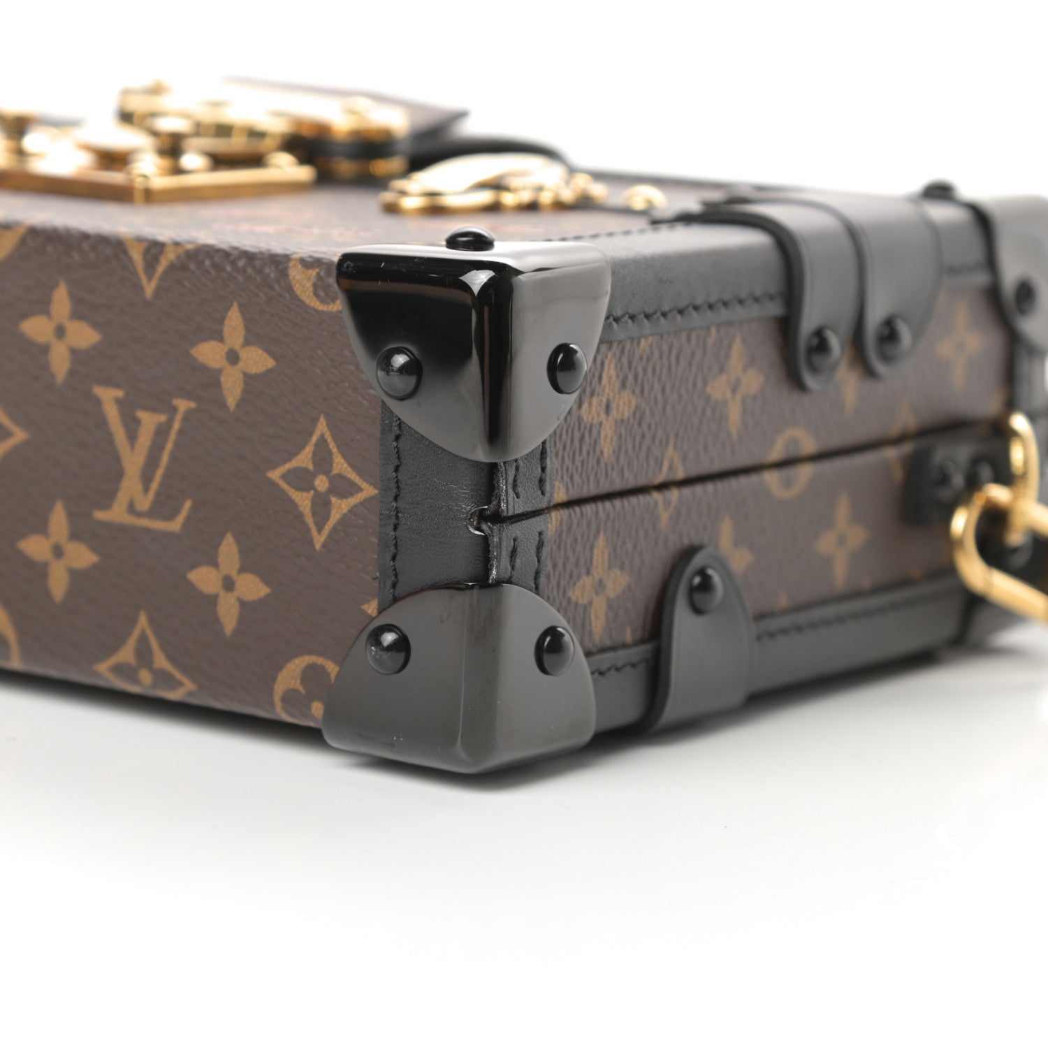 Louis Vuitton Monogram Petite Malle Black 10 of 12