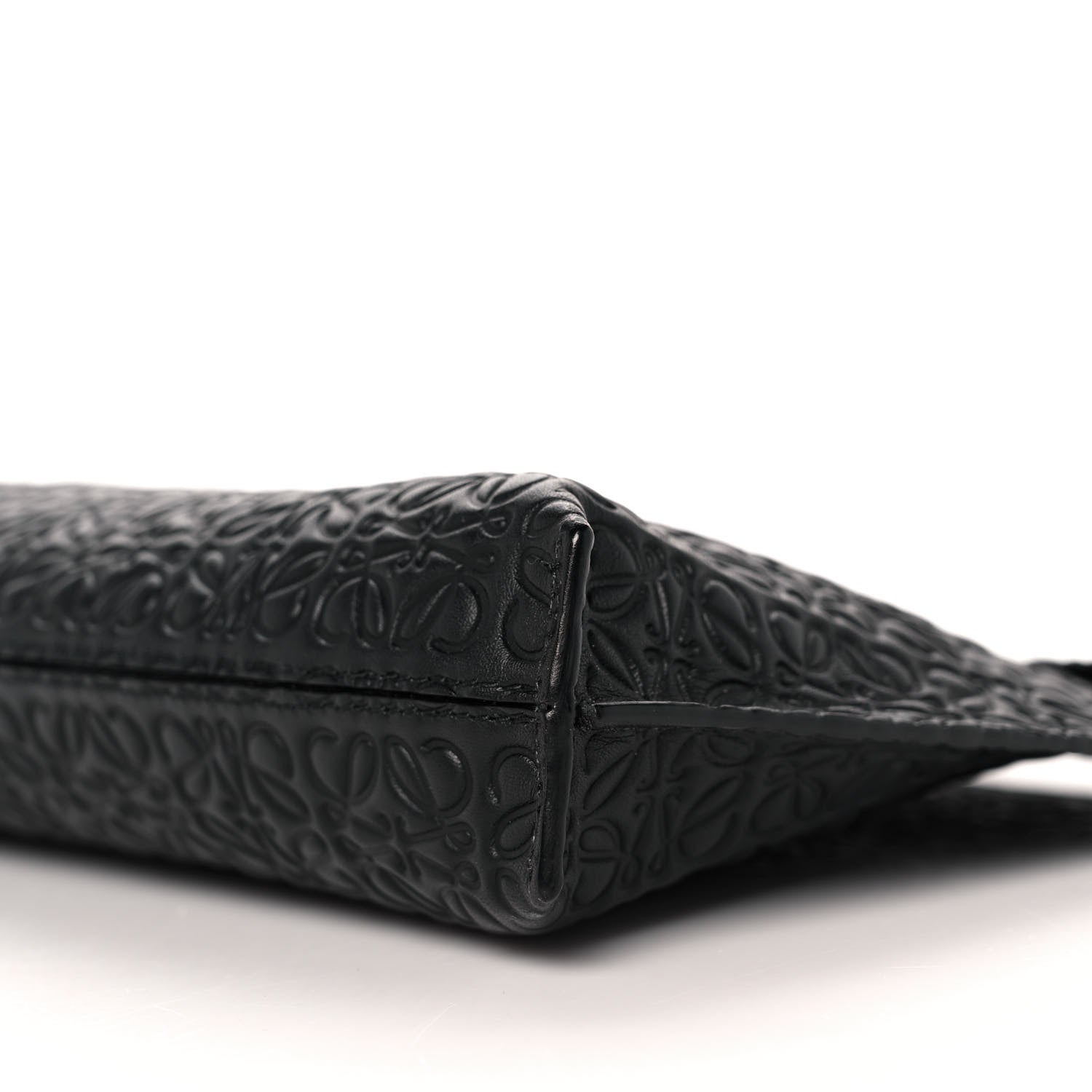 Loewe Calfskin Embossed Medium Repeat T Pouch Black 17 of 17