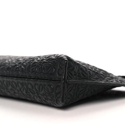 Loewe Calfskin Embossed Medium Repeat T Pouch Black 17 of 17