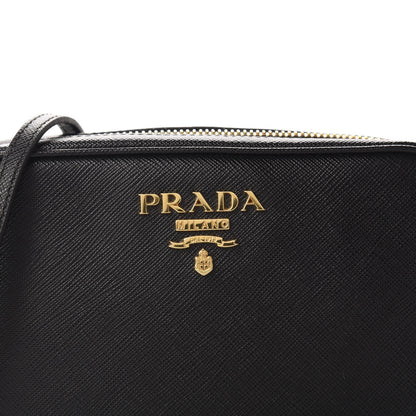 Prada Saffiano Lux Small Camera Crossbody Bag Black 10 of 10