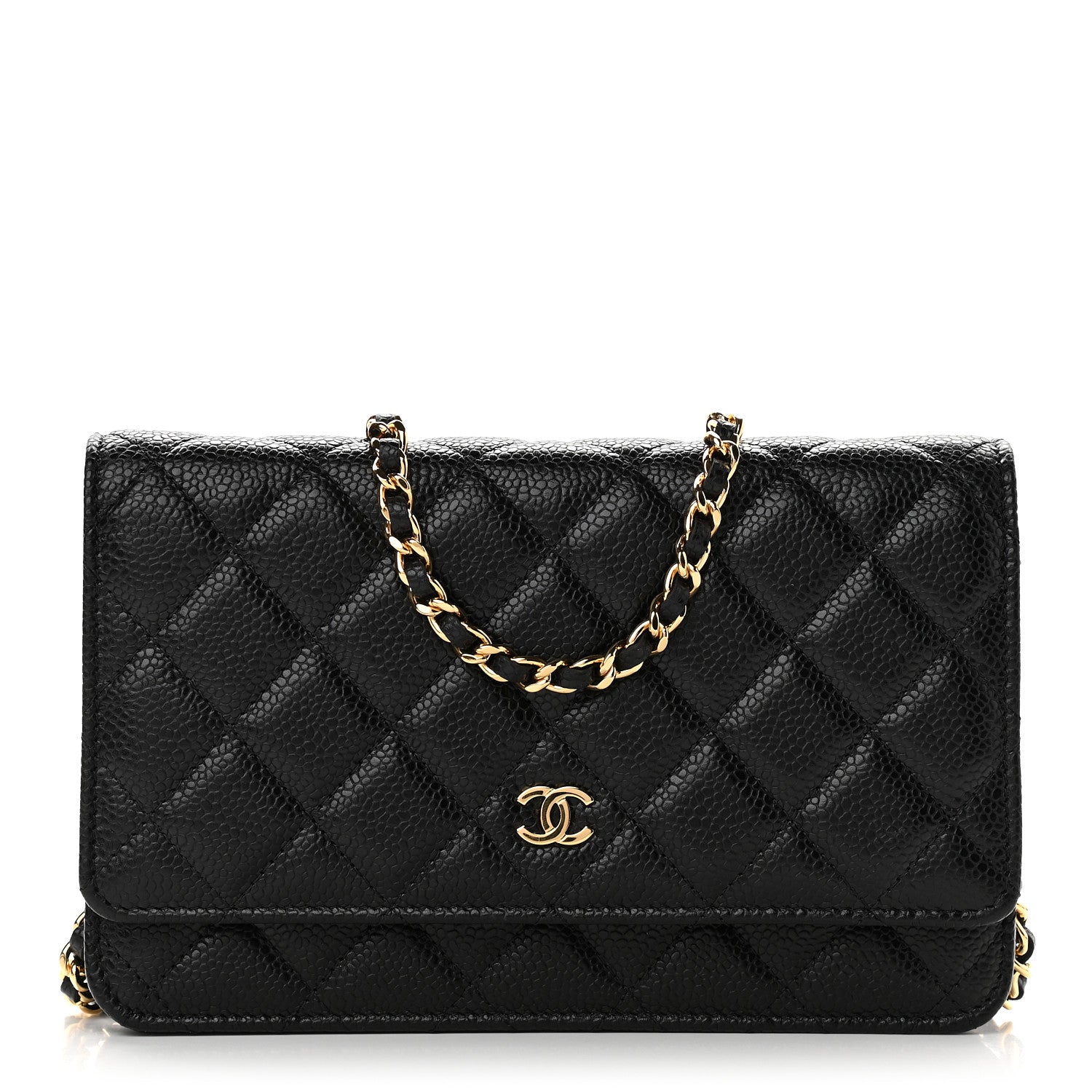 Chanel Caviar Quilted Wallet On Chain WOC Black 1 of 10