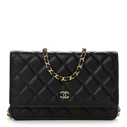 Chanel Caviar Quilted Wallet On Chain WOC Black 1 of 10