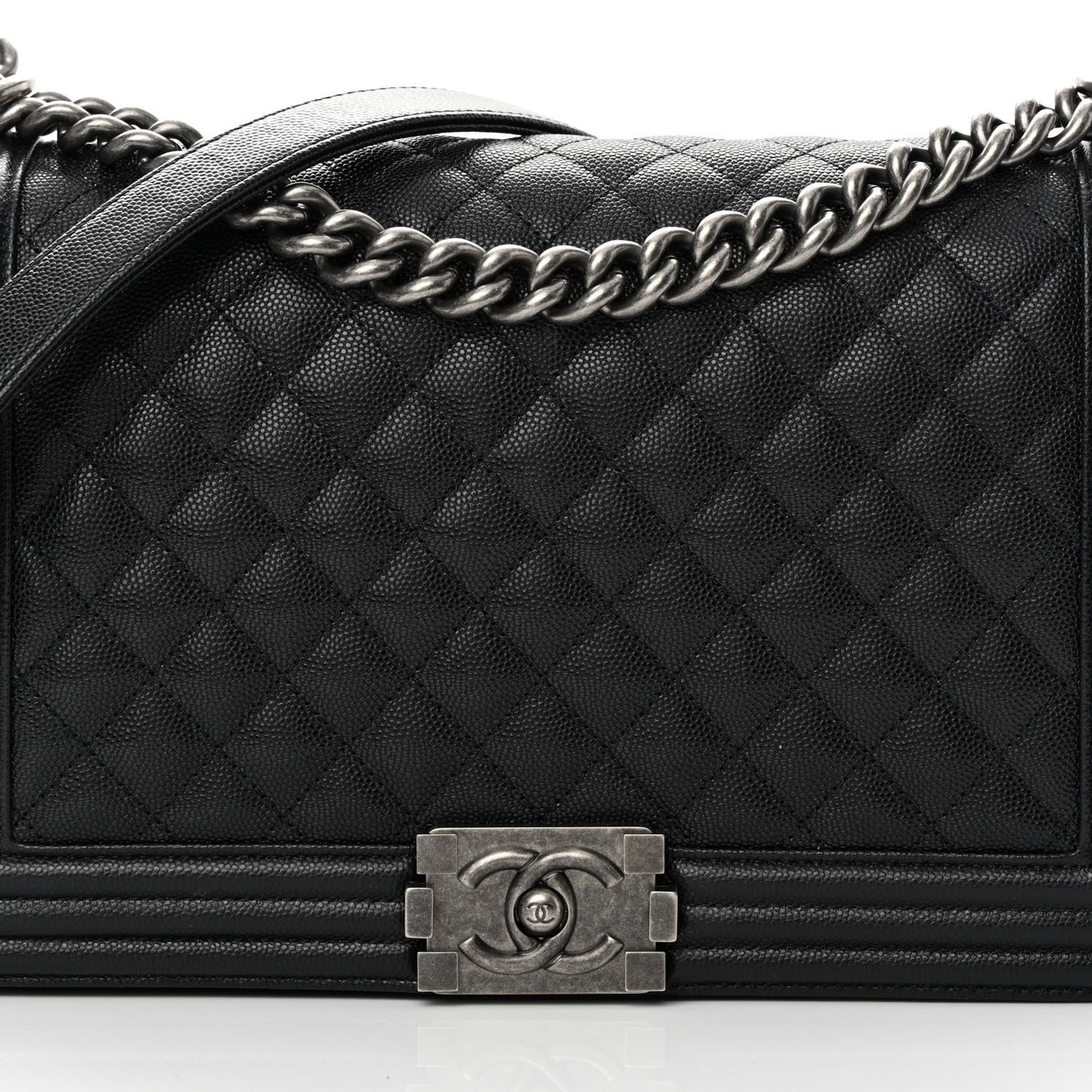 Caviar Quilted New Medium Boy Flap Black