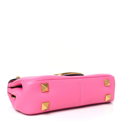 Valentino Garavani Nappa Stud Sign Shoulder Bag Feminine Pink 4 of 9