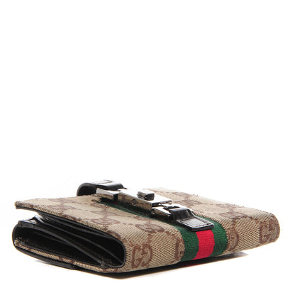 Gucci Monogram Web Jackie French Wallet Brown 4 of 8