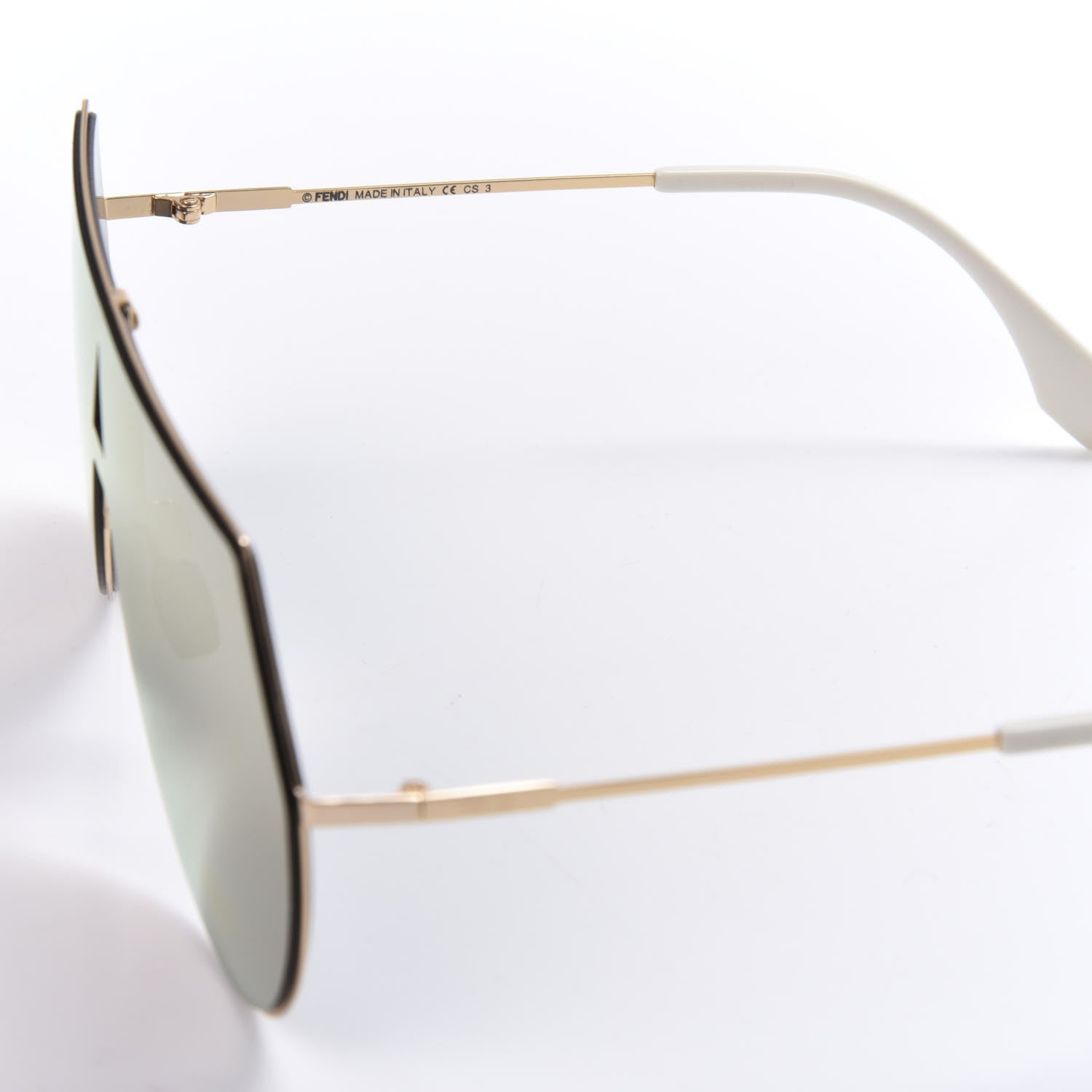 Fendi Metal Mirrored Eyeline Sunglasses FF 0193/S Matte Gold 6 of 8
