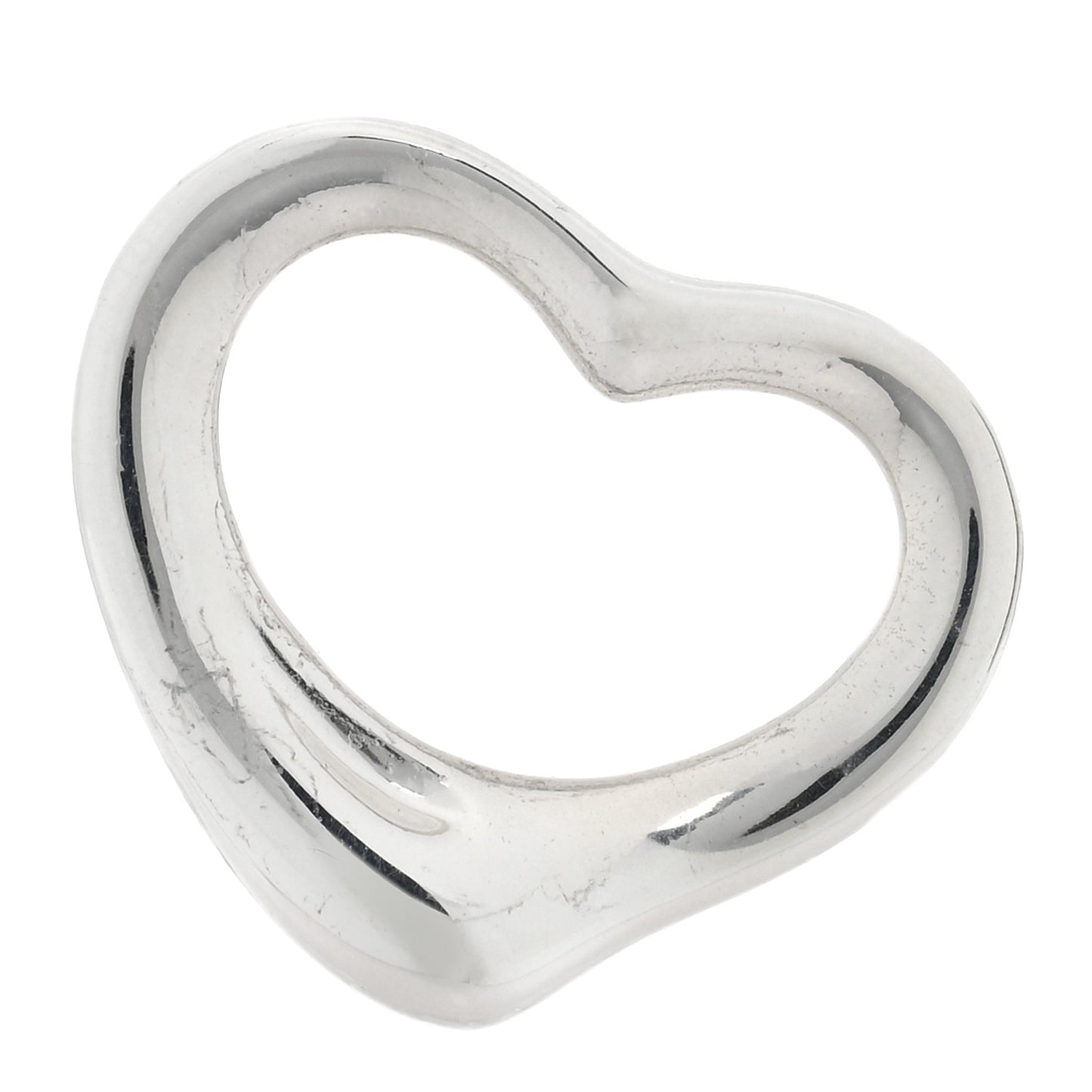 Sterling Silver 22mm Elsa Peretti Open Heart Pendant