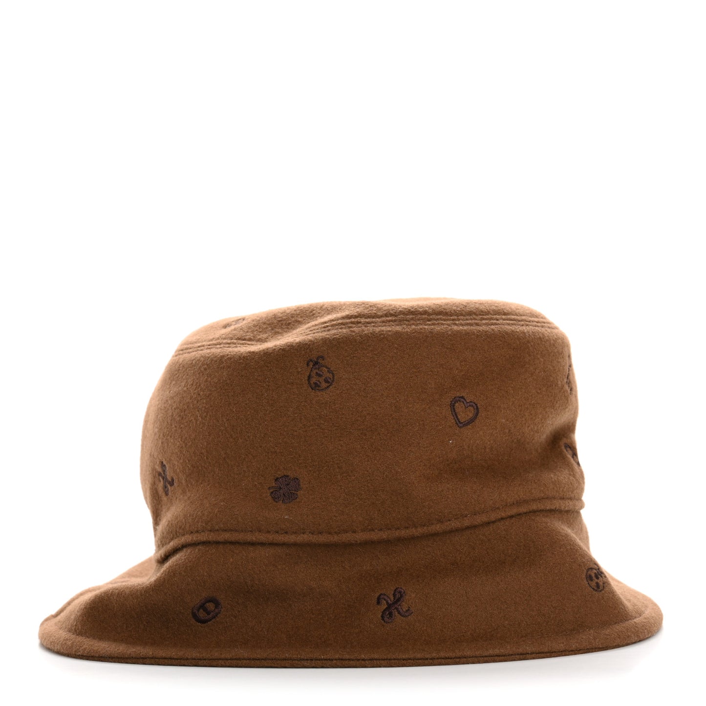 Cashmere Debbie Charms Bucket Hat 56 Brown