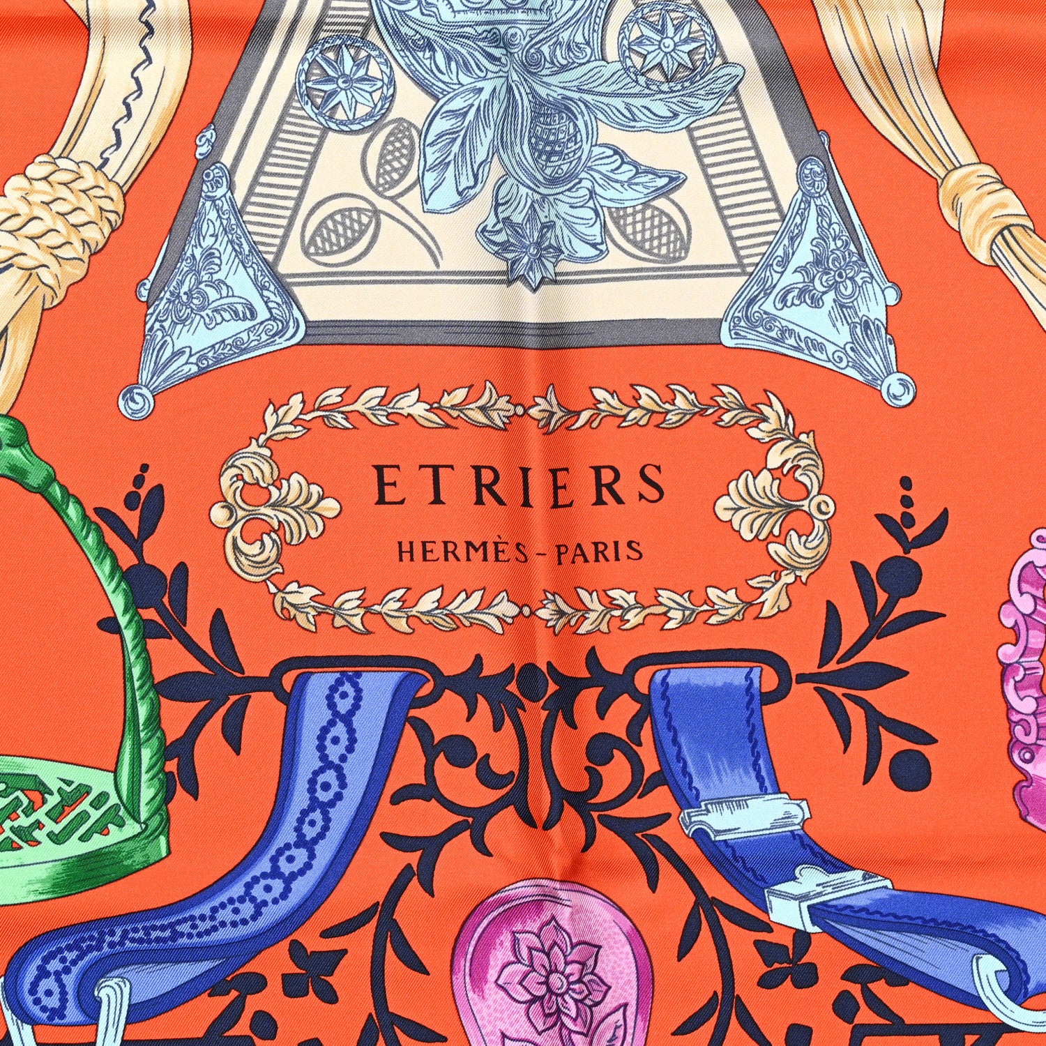 Hermes Silk Etriers Scarf 90 2 of 5