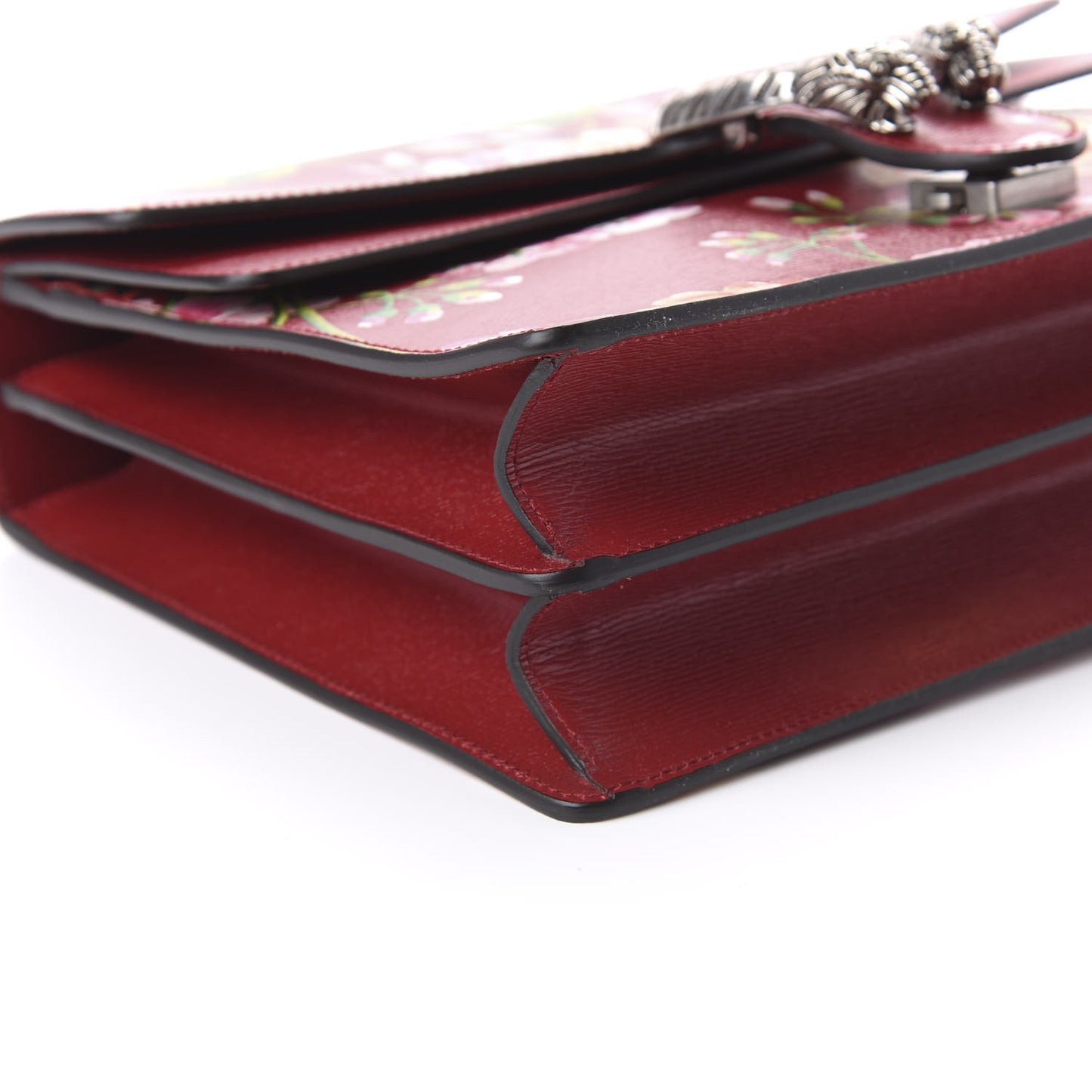 Calfskin Blooms Print Medium Dionysus Shoulder Bag Romantic Cherry Multicolor