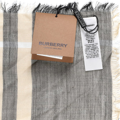 Burberry Wool Horseferry Print Scarf Gray 2 of 3