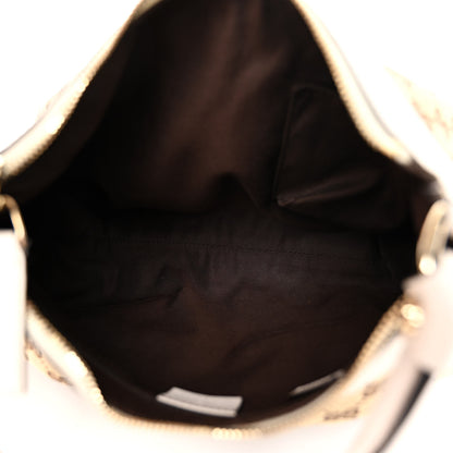 Gucci Monogram Medium D Gold Ring Hobo White 5 of 12