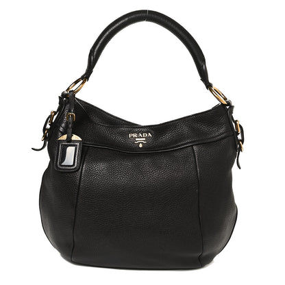 Prada Vitello Daino Hobo Black 1 of 11