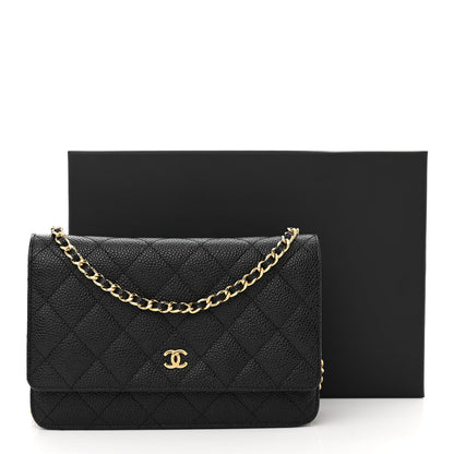 Chanel Caviar Quilted Wallet on Chain WOC Black 13 of 13